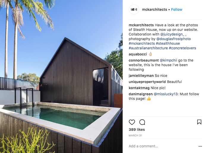 Australian Architects Instagram Mckarchitects