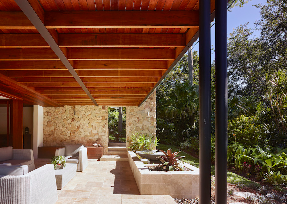 Lockyer Architects designed this outdoor room connected to the house
